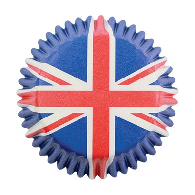 Cápsulas de Papel Rojo Blanco y Azul para Hornear Cupcakes, Tamaño Estándar, Paquete de 60