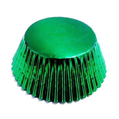 Cápsulas Verde Metálico para Cupcakes, Tamaño Estándar, Paquete de 30