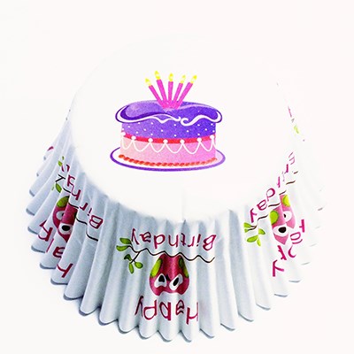 Cápsulas de Lámina de Búhos Bonitos para Cupcakes, Tamaño Estándar con Relleno Profundo, Paquete de 30