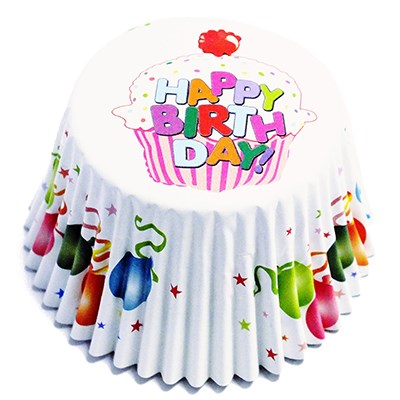 Cápsulas de Lámina de Globos para Cupcakes, Tamaño Estándar con Relleno Profundo, Paquete de 30