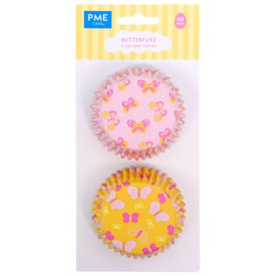 Pascua Cápsulas para Cupcakes forradas de Aluminio - Mariposas, Set de 60