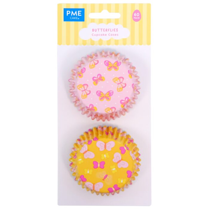 Pascua Cápsulas para Cupcakes forradas de Aluminio - Mariposas, Set de 60