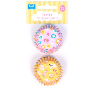 Pascua Mini Cápsulas para Cupcakes forradas de Aluminio - Set de 60