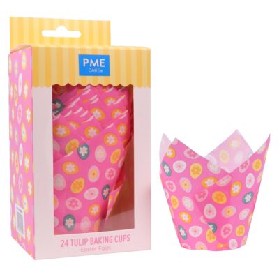 Tulipas para Muffins de Pascua - Huevos de Pascua, Set de 24