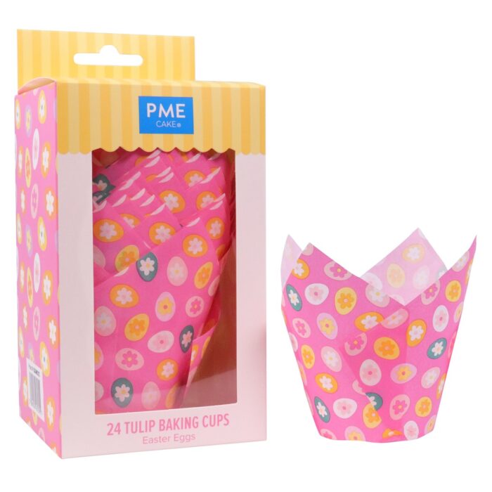 Tulipas para Muffins de Pascua - Huevos de Pascua, Set de 24