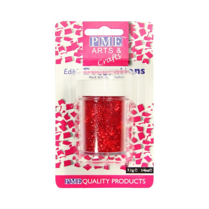 Copos de Purpurina Rojos 7 g