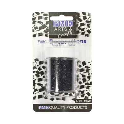 Copos de Purpurina Negras 7 g