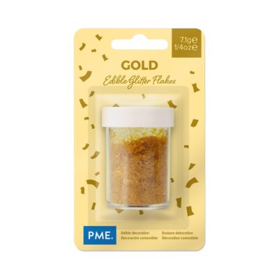 Copos de Purpurina Doradas 7 g