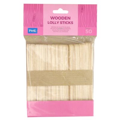 Palitos de Madera PME para Paletas, Paquete de 50
