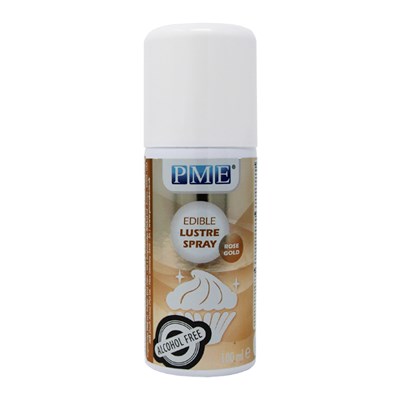 Spray Lustre Comestible Oro Rosa, Sin Alcohol 100 ml