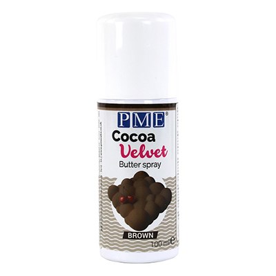 Spray Comestible Efecto Terciopelo Marrón 100 ml