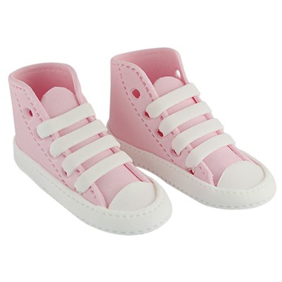 Decoraciones de Azúcar - Zapatilla de Deporte Rosa (Paquete de 2)