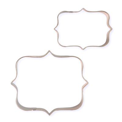 Juego de 2 Cortadores para Placas de Galletas y Tartas Estilo 1