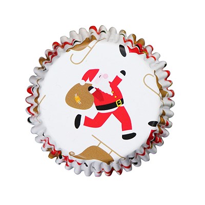 Cápsulas Forradas de Aluminio - Papá Noel y Trineo, Pack de 30
