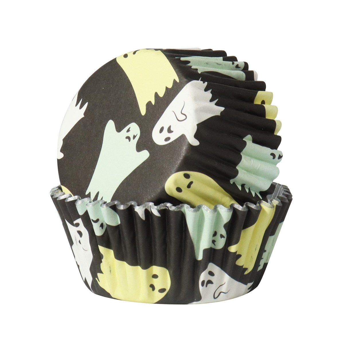 Halloween Cápsulas para Cupcakes forradas de Aluminio - Fantasmas Espeluznantes (Set de 30)
