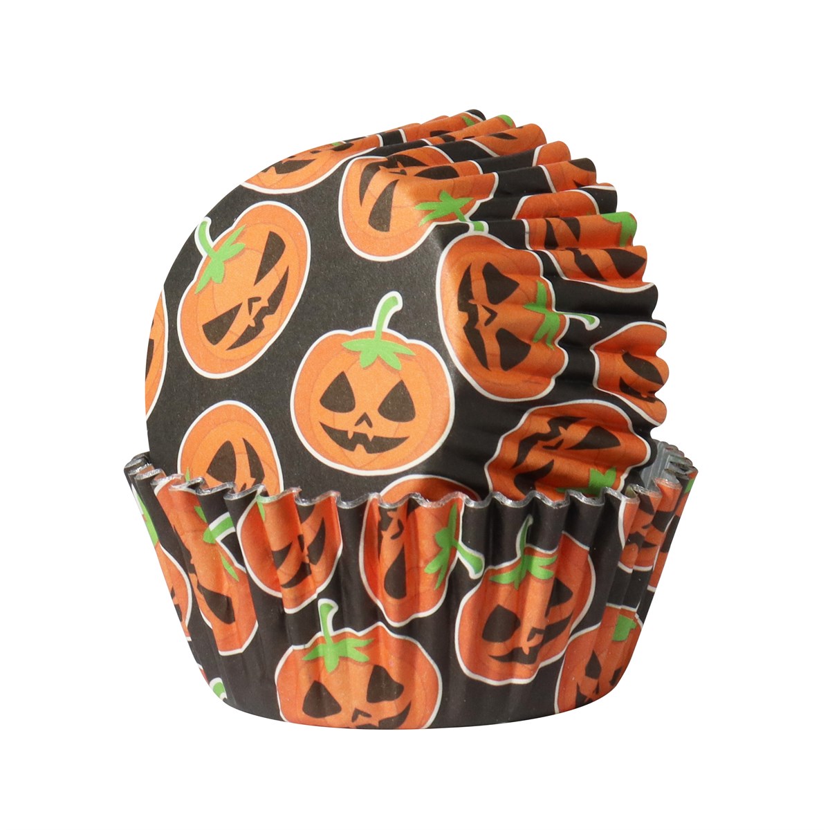 Halloween Cápsulas para Cupcakes forradas de Aluminio - Calabazas Petrificantes (Set de 30)