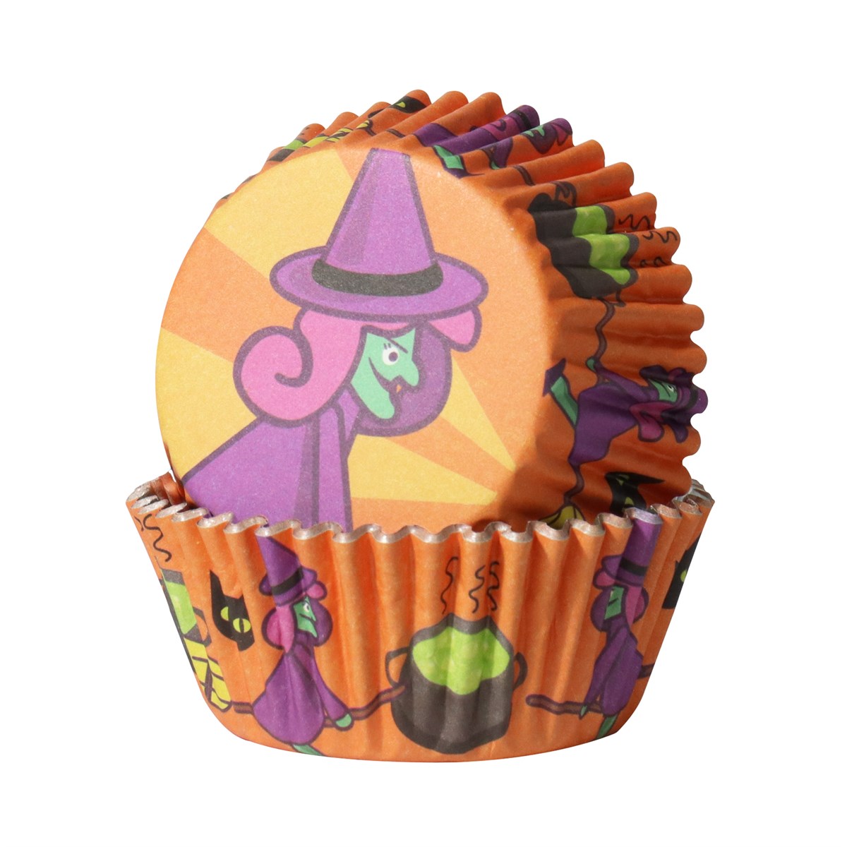 Halloween Cápsulas para Cupcakes forradas de Aluminio - Brujas Malvadas (Set de 30)
