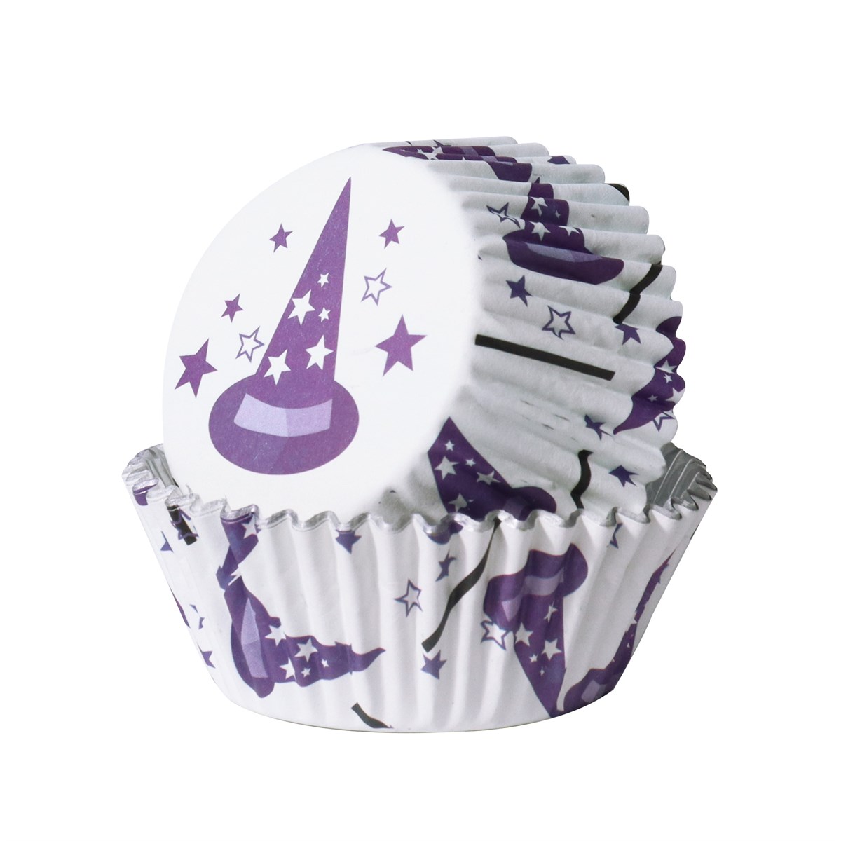 Halloween Cápsulas para Cupcakes forradas de Aluminio - Magos Sabios (Set de 30)