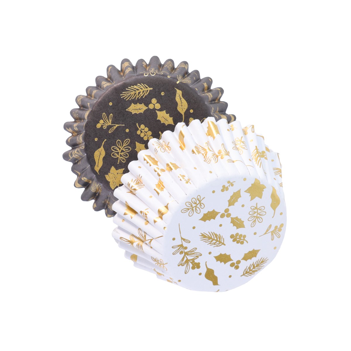 Cápsulas para Cupcakes con Forro de Aluminio - Bayas de Invierno de Navidad Pk/30<br>