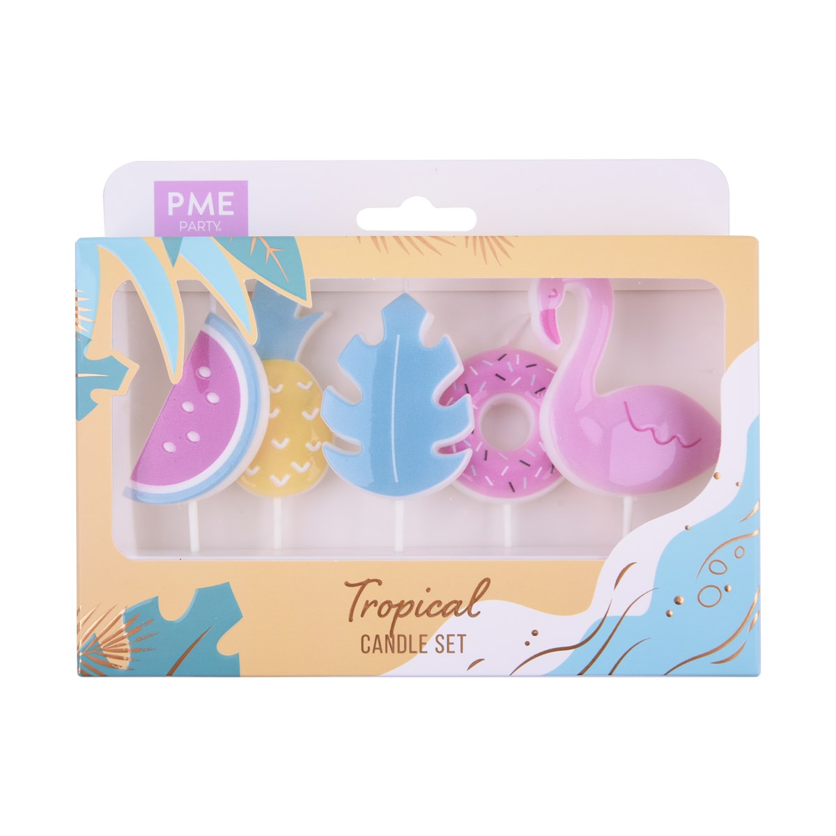 Velas - Fiesta Tropical - Set de 5