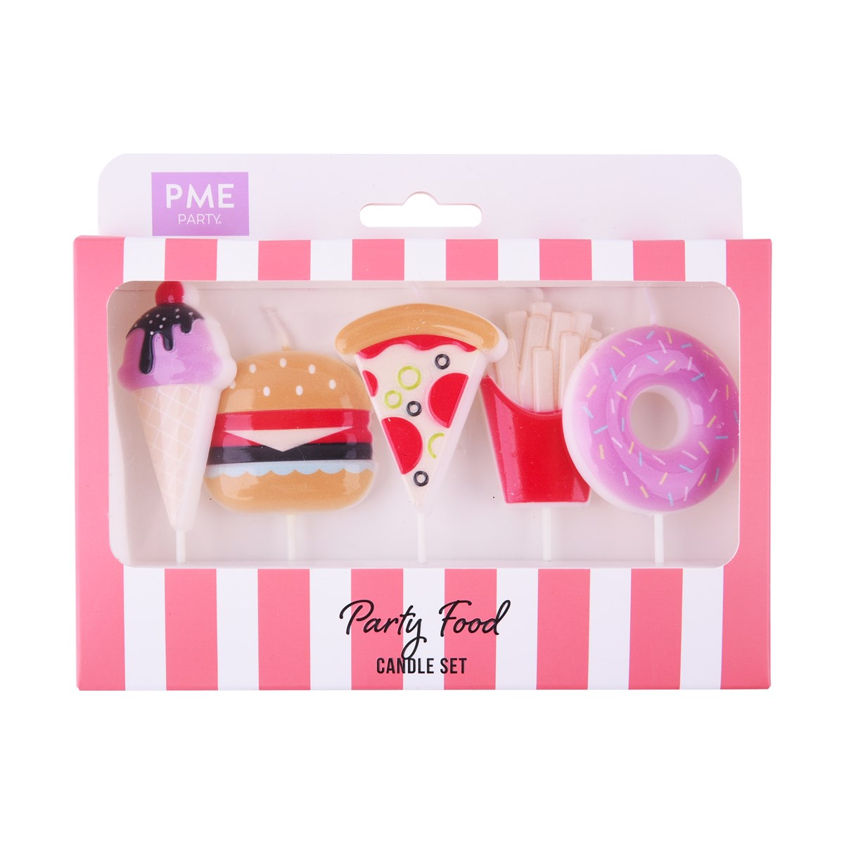 Velas - Comida de Fiesta - Set de 5