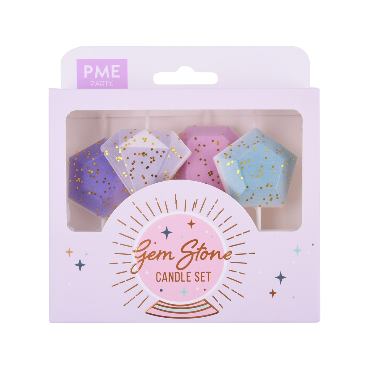 Velas - Piedras Preciosas - Set de 4