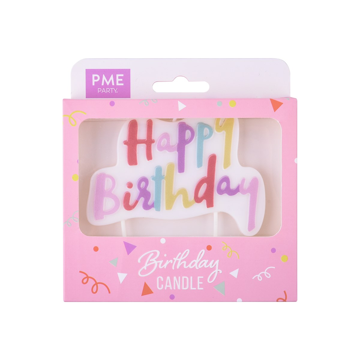 Adorno para Vela - Vela de Cumpleaños Pastel Rosa<br>
