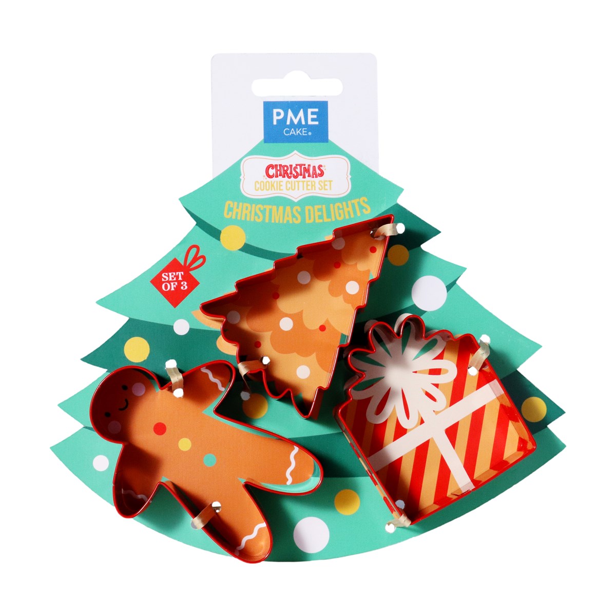 Navidad Set de 3 Cortadores de Galletas - Delicias Navideñas