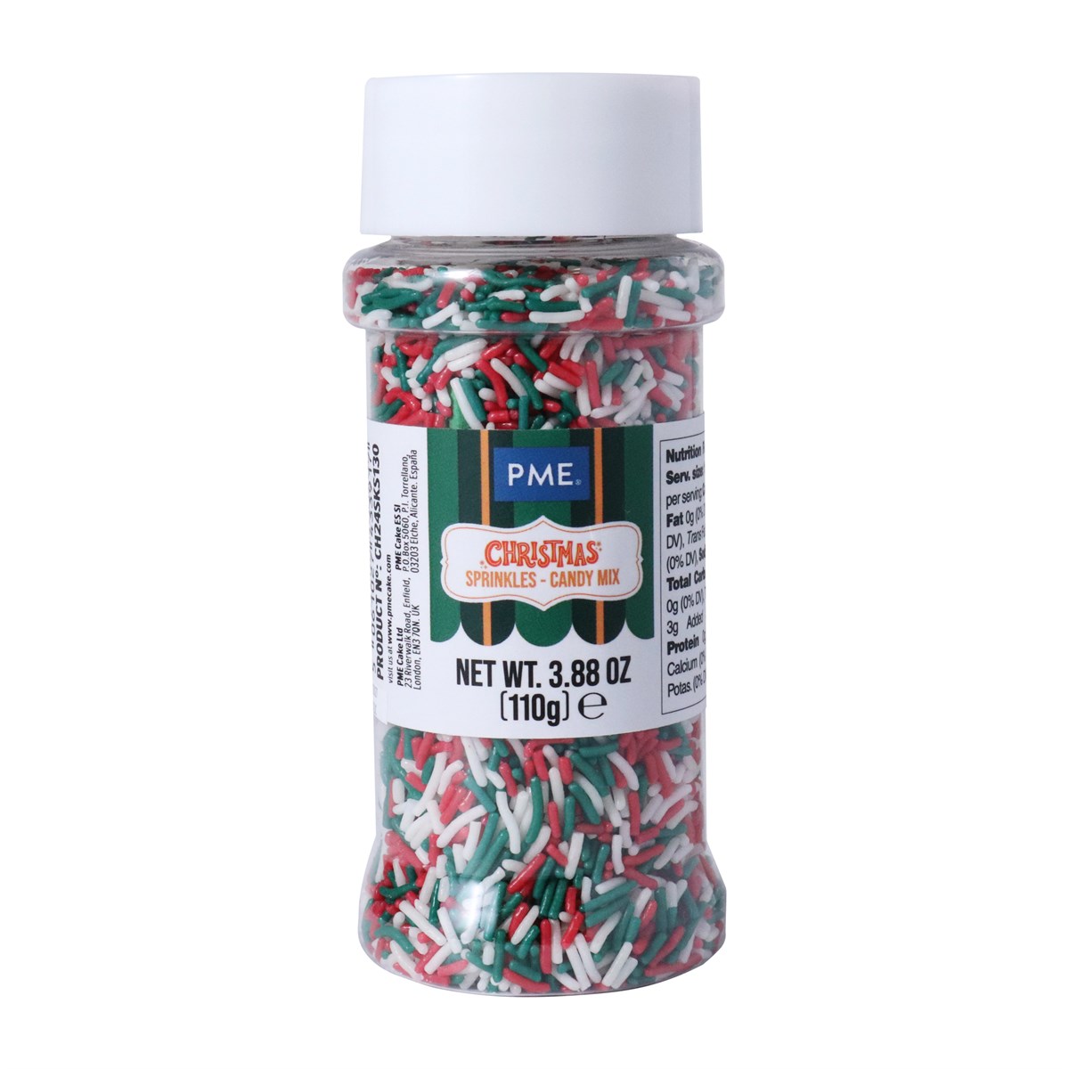 Sprinkles Navideños - Mezcla de Bastones de Caramelo (110g)