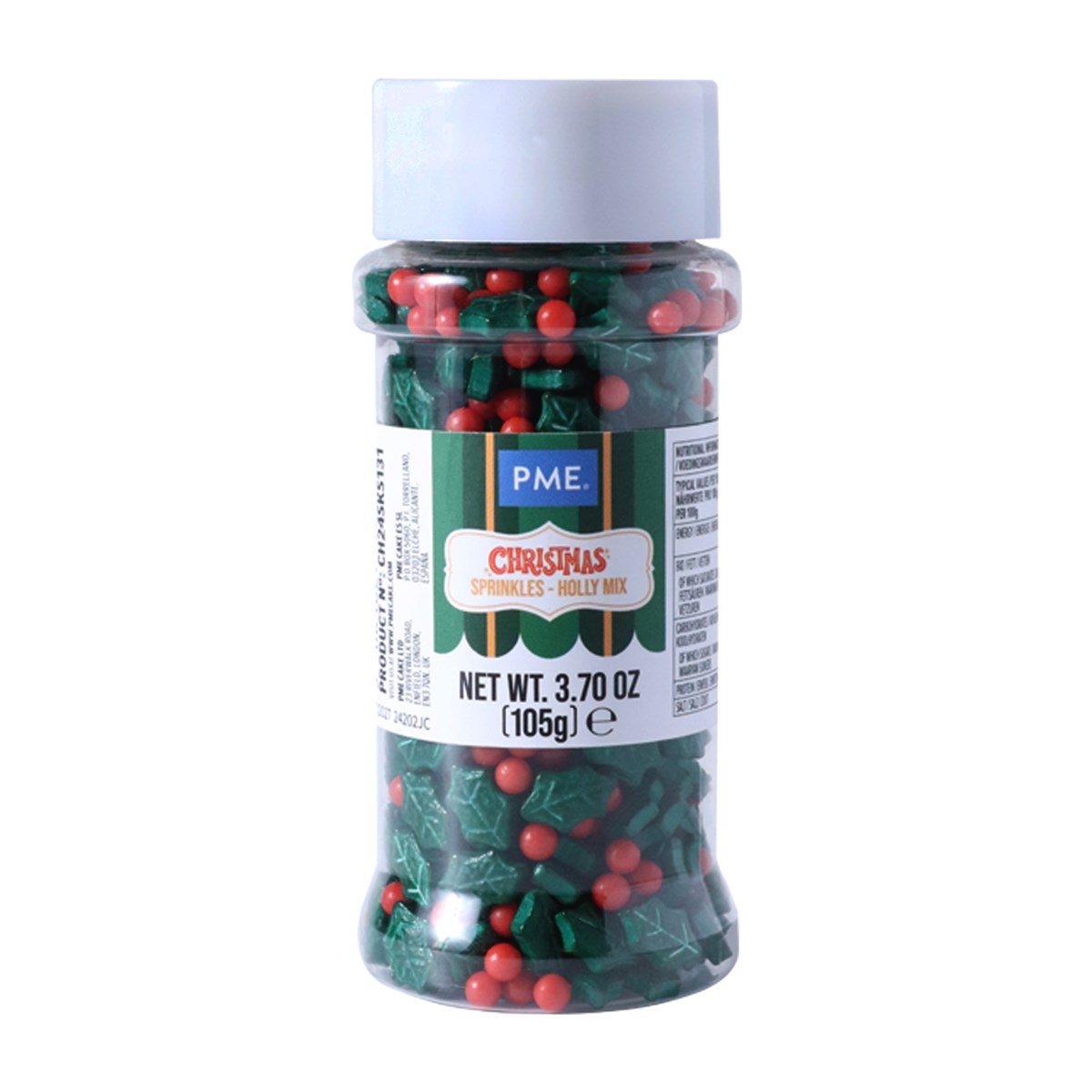 Sprinkles Navideños - Mezcla de Acebo (105g)