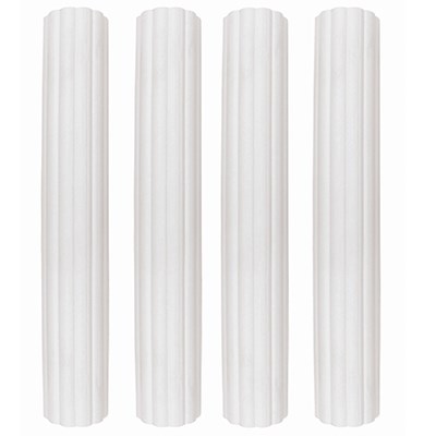 Pilares Huecos de Plástico Blanco, Paquete de 4