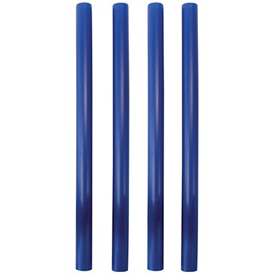 Pilares Huecos de Plástico Azul, Paquete de 4