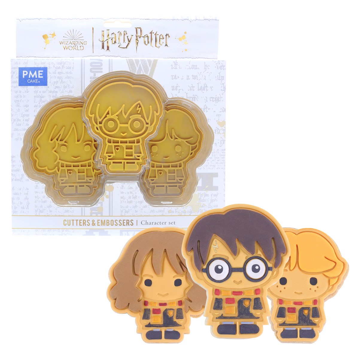 Harry Potter Cortador y Marcador de Galletas, Harry, Ron & Hermione