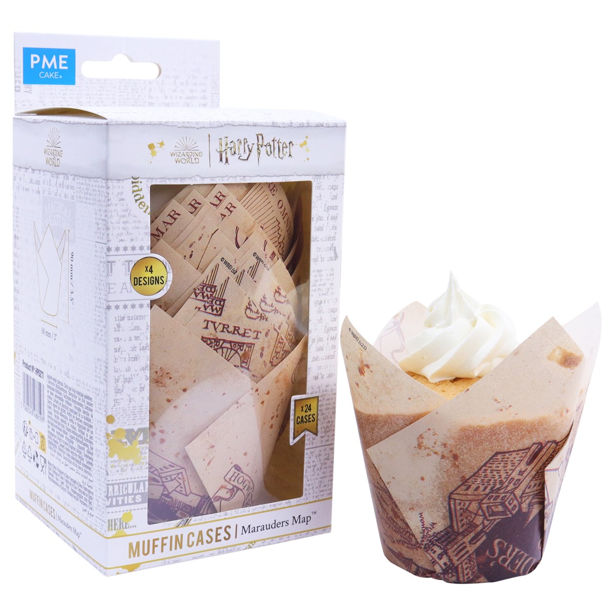 Harry Potter Tulipas para Muffins, Set de 24, Marauders Map