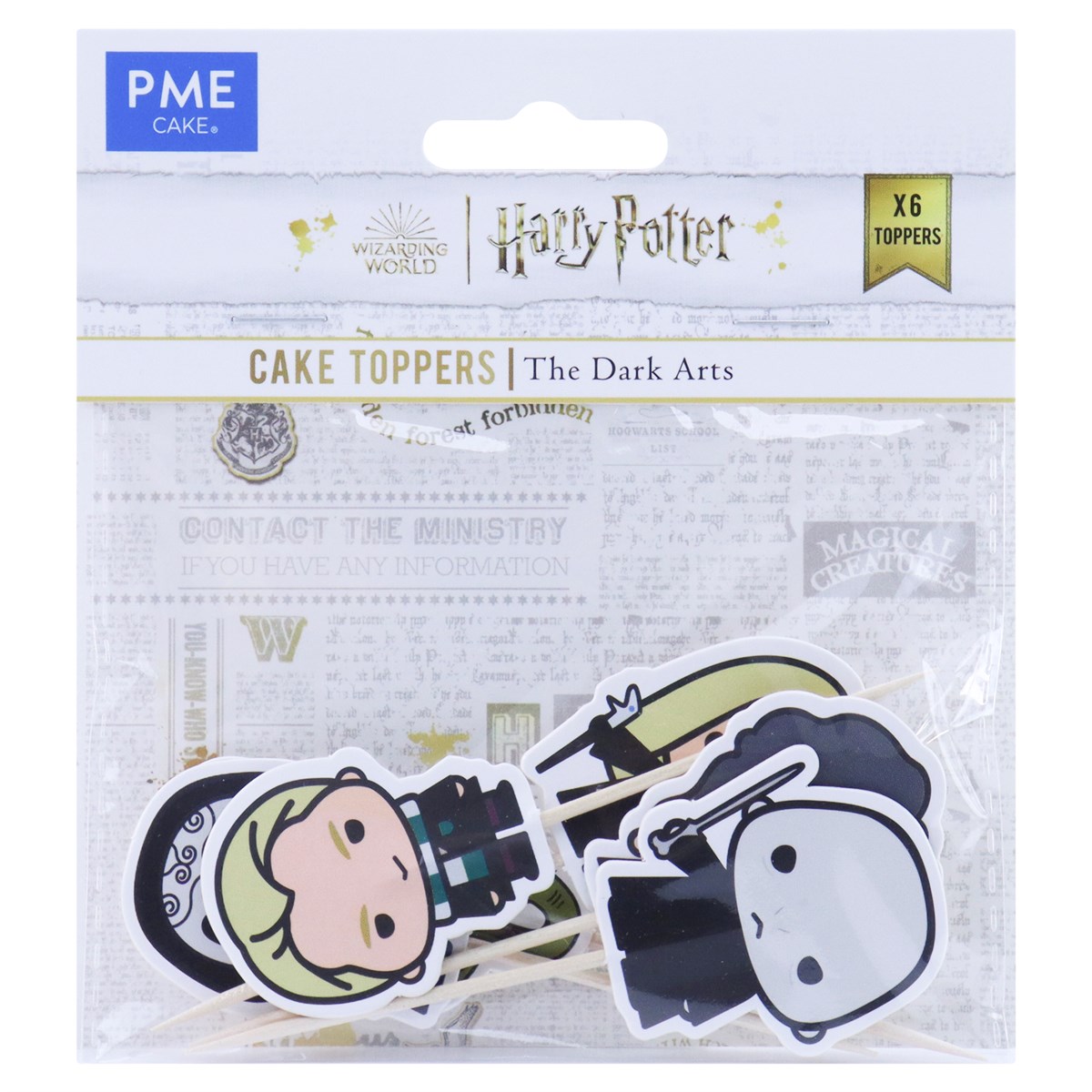 Harry Potter Toppers para Pasteles, Set de 6, Las Dark Arts