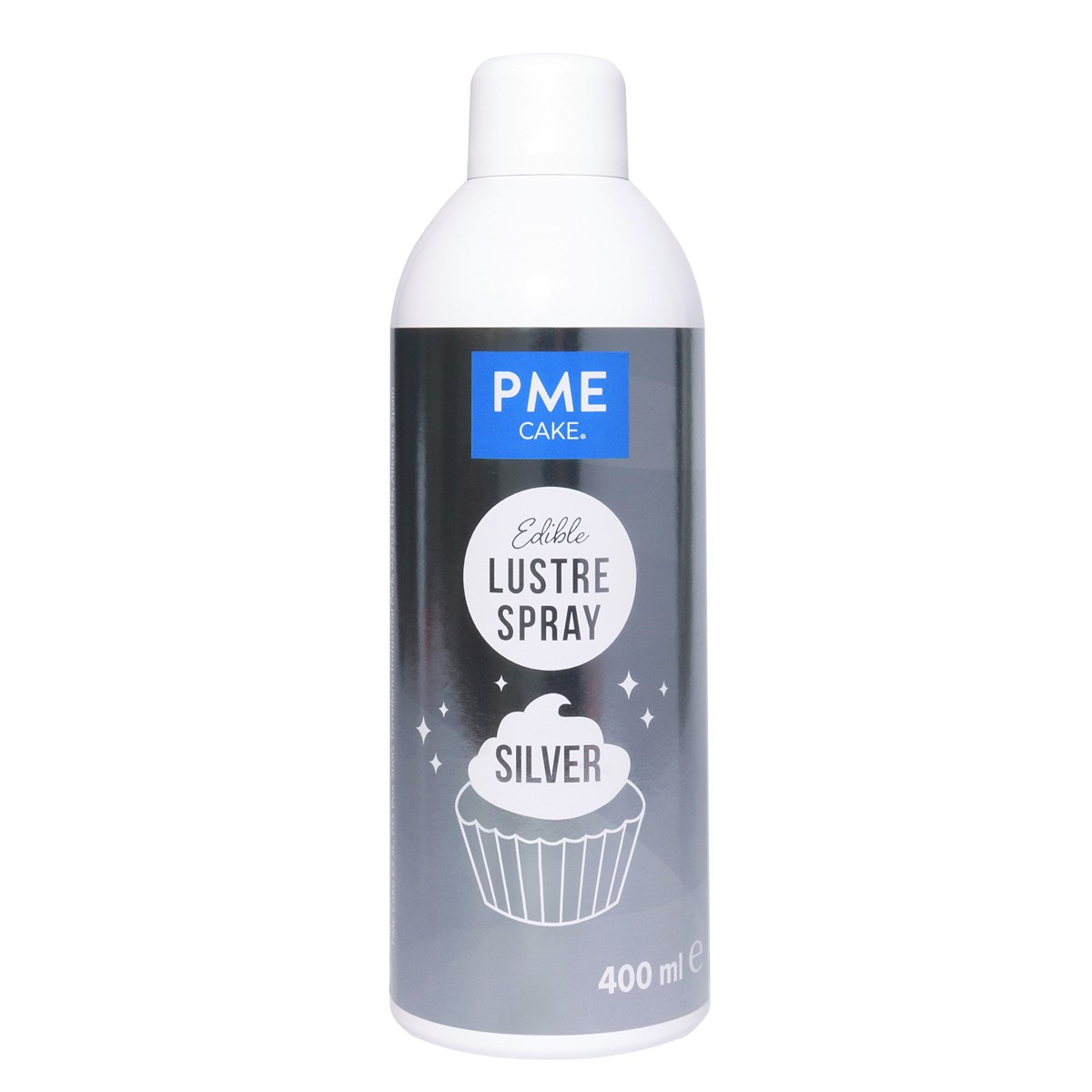 Spray Lustre Comestible - Plata (400ml)