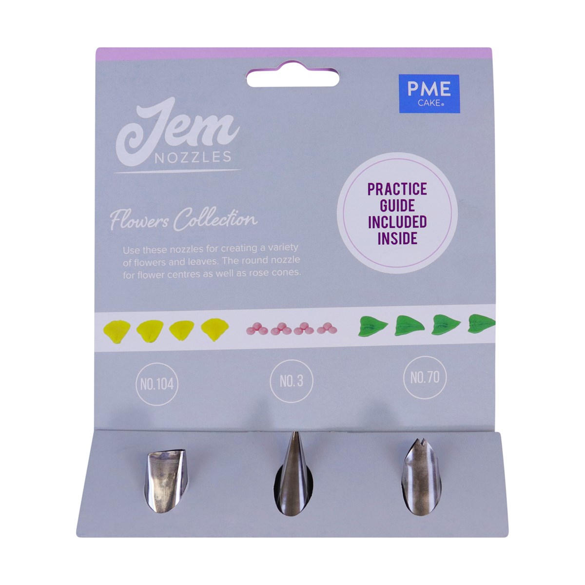 Jem Set de Boquillas – Flores, Pack de 3