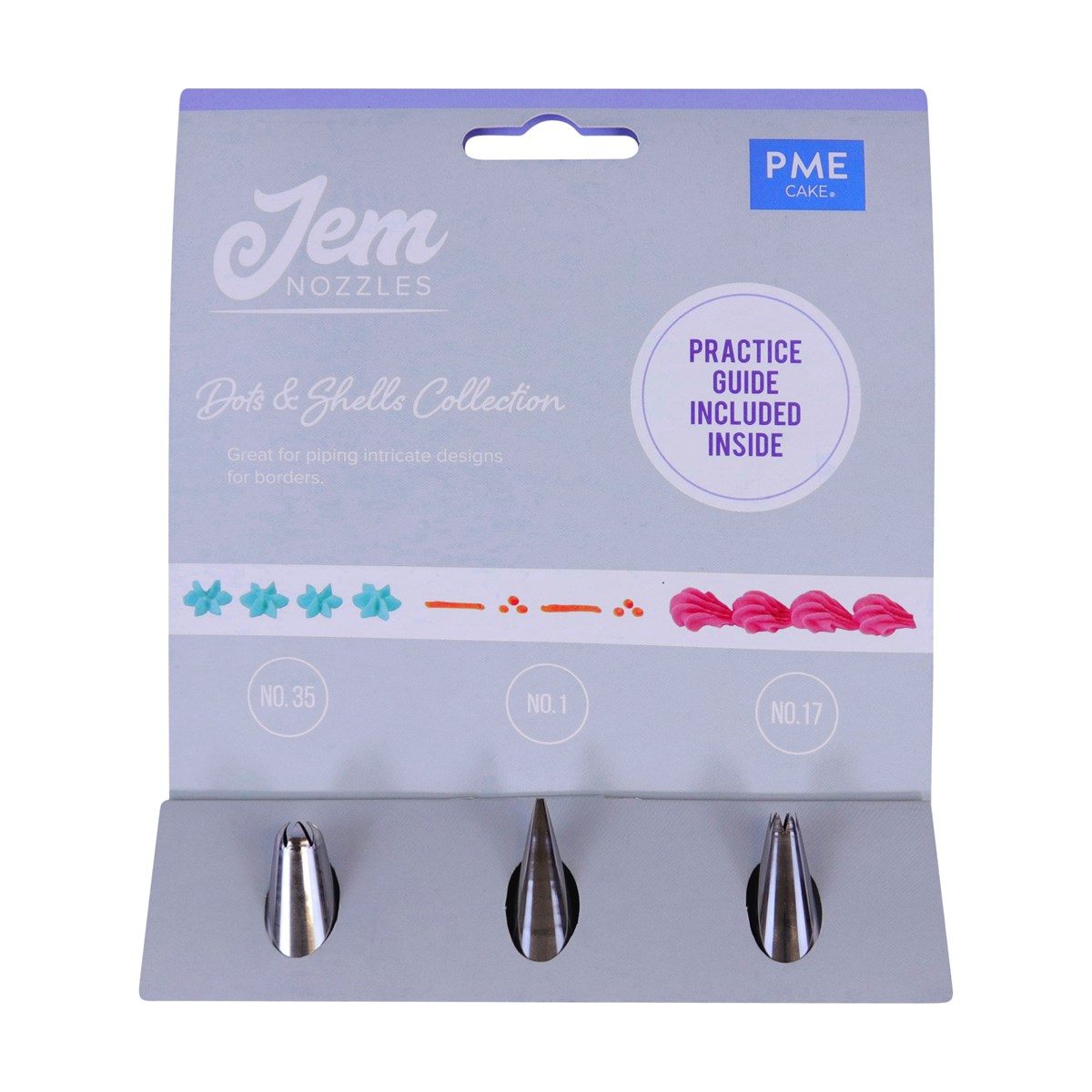 Jem Set de Boquillas – Puntos y Conchas, Pack de 3