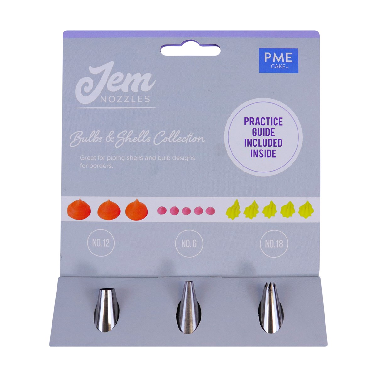 Jem Set de Boquillas – Bulbos y Conchas, Pack de 3