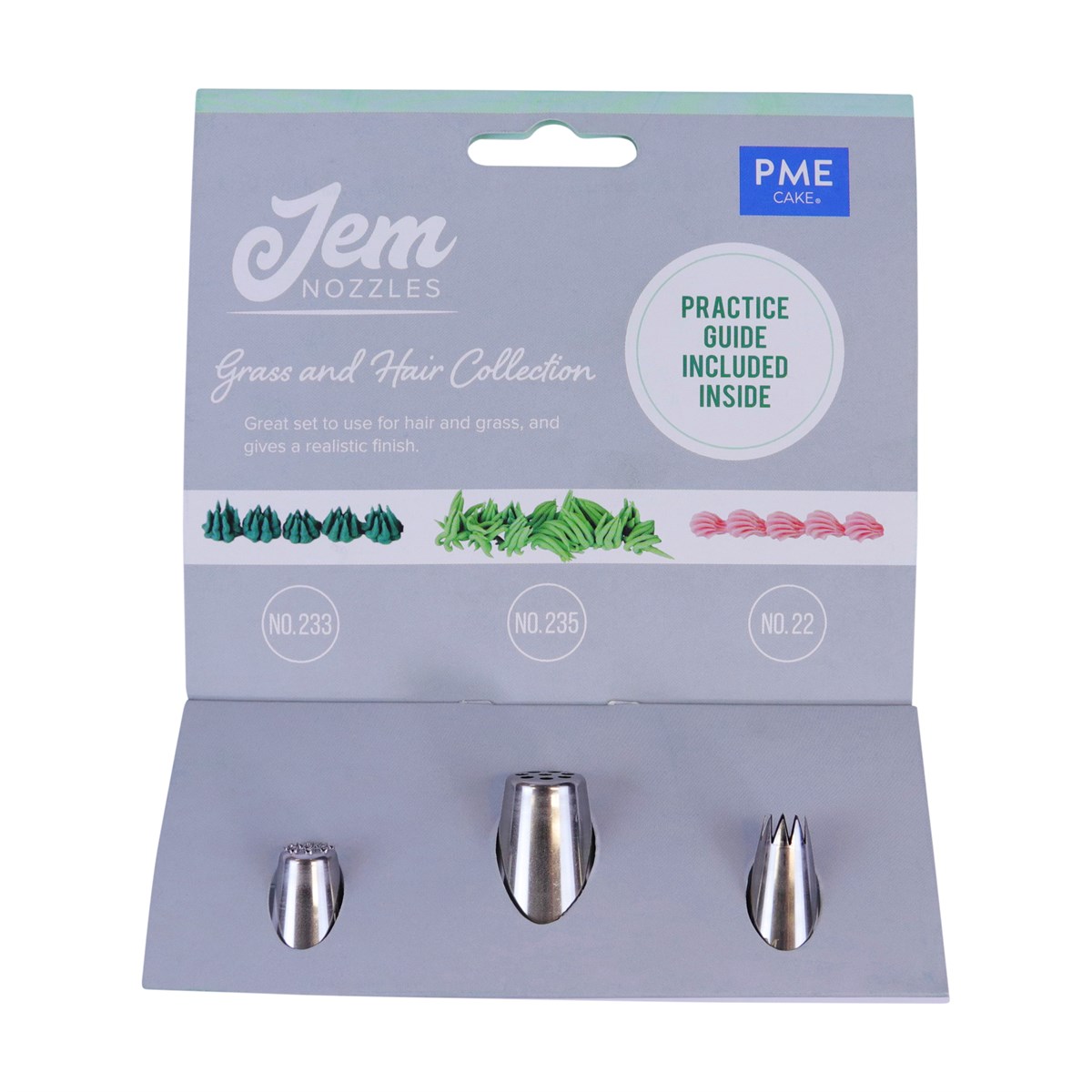 Jem Set de Boquillas – Hierba y Pelo, Pack de 3