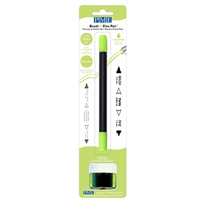 Pincel y Rotulador Fino Verde Lima
