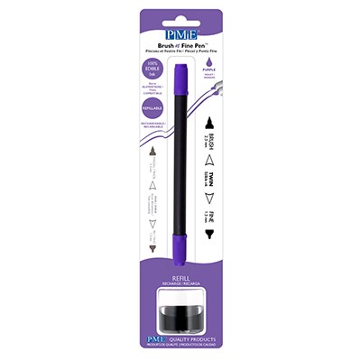 Pincel y Rotulador Fino Morado