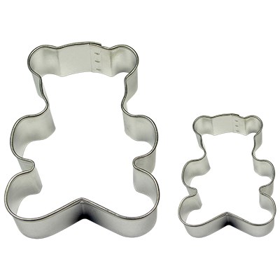 Cortadores para Pasteles y Galletas en forma de Ositos de Peluche PME, Tamaños Grande y Pequeño, Juego de 2