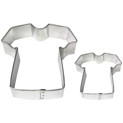 Cortadores para Pasteles y Galletas en forma de Camiseta PME, Tamaños Grande y Pequeño, Juego de 2