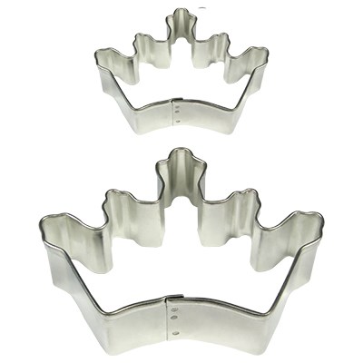 Cortadores para Pasteles y Galletas en forma de Corona PME, Tamaños Grande y Pequeño, Juego de 2