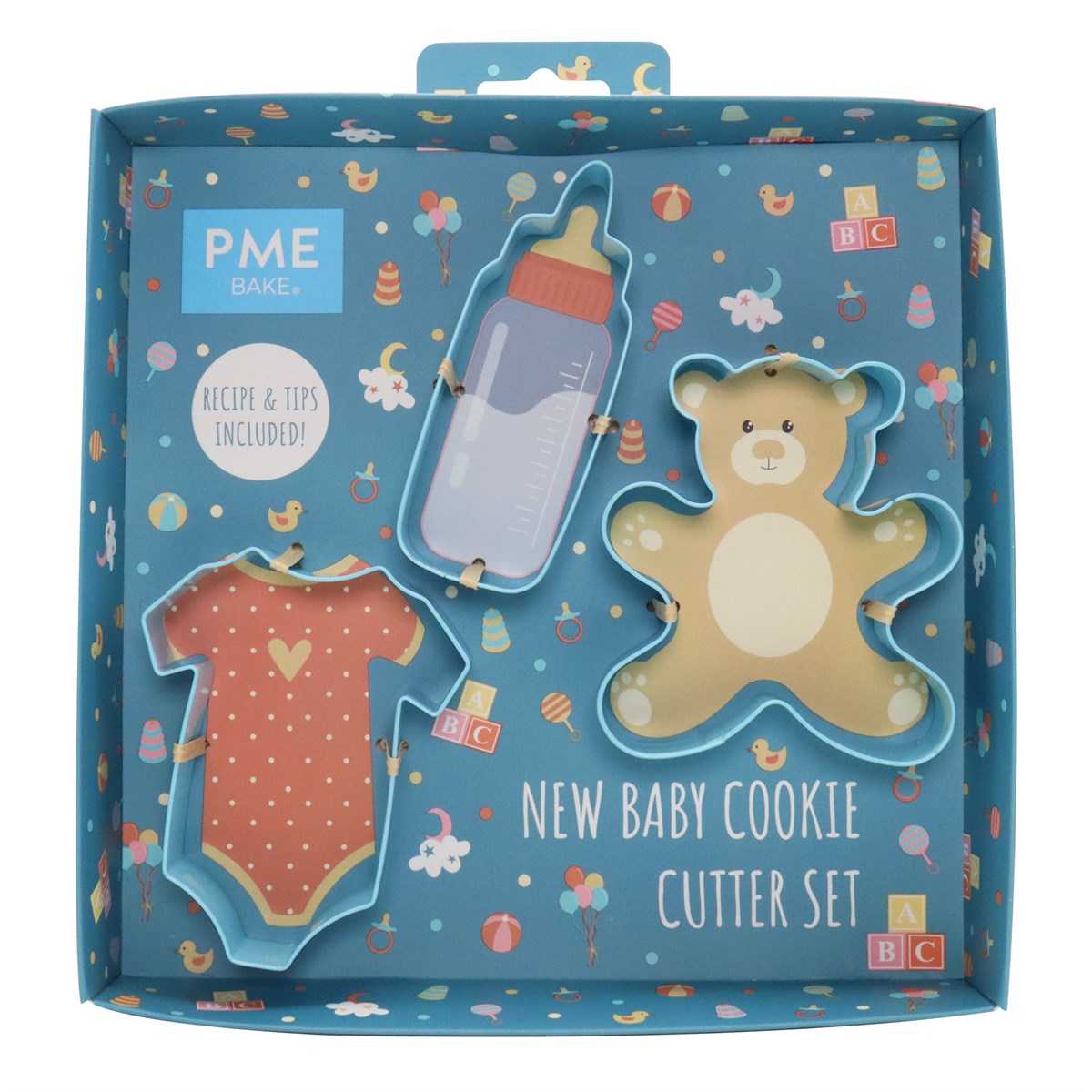 Set de 3 cortadores de galletas de Bebé