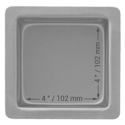 Molde para Pasteles Cuadrado de Aluminio Anodizado PME Profundidad de 4 x 4 x 3-pulgadas