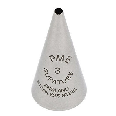 Boquilla para Escribir Supatubo de Acero Inoxidable sin Soldaduras PME Nº 3