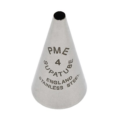 Boquilla para Escribir Supatubo de Acero Inoxidable sin Soldaduras PME Nº 4