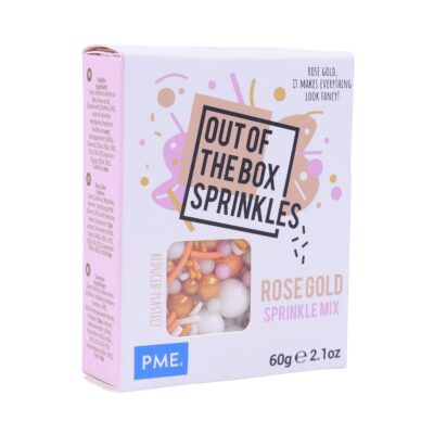Mezcla de Sprinkles "Out the Box" - Oro Rosa 60g